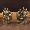 Adorno de Fortuna de Cinco Vías de Latón para Tienda, Oficina, Sala de Estar, Adoración en Casa, Estatua de Buda, Estatua de Deidad del Hogar, Adorno de Latón