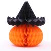 Sombrero de Calabaza Papel Panal Gato Murciélago Araña Bola de Panal Adorno Colgante Decoración de Escena Halloween Traje de Panal