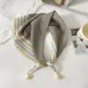 Pañuelo pequeño cuadrado de algodón y lino con borlas de 58 cm Protector de cuello Bufanda suave Pañuelo decorativo para la cabeza Pañuelo floral Retro Pequeño Fresco