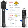 Linterna P70 de Cuatro Núcleos Super Brillante de Fuerzas Especiales Luz Fuerte Recargable para Exterior Hogar LED Iluminación Remota Foco de Búsqueda