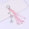 Llavero de Moda Versátil Estilo Coreano Personalidad Estrella de Mar Concha Adorno Exquisito con Temática Oceánica para Coche y Bolsa