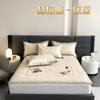 Conjunto de Três Peças de Mat de Seda de Gelo Estampado Digital Classe A Verão Espessado Antibacteriano Lavável Lençol de Cama de Luxo Acessível Mat para Ar Condicionado