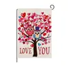 Bandera de Jardín para el Día de San Valentín 2026 Nuevo Patrón de Amor Impreso Atmósfera del Día de San Valentín Bandera Decorativa Personalizada con Fotos