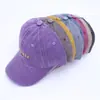 Gorra de Béisbol para Hombre y Mujer Comercio Exterior Transfronterizo Lavada Vieja Todas las Combinaciones Bordada con Letra Bordada Algodón Suave Gorra Superior