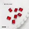 Joias para Unhas Artísticas de Açúcar Rochoso Diamantado Retangular Ângulo Reto Fundo Pontiagudo Diamante Quadrado Cubo de Gelo de Açúcar Pedras Strass para Unhas de Vidro Atacado Strass de Cristal
