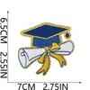 Fornecimento Exclusivo Transfronteiriço de Patches Bordados com Tema de Formatura com Elementos de Basquete e Futebol, Patches Termocolantes para Uniformes de Formatura, Roupas e Decorações de Bolsas