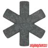 Protetor de Panela de Feltro Doméstico Transfronteiriço Preto Tecido Não Tecido Antiaderente Anti-derrapante Isolamento Térmico Tampa de Panela Protetor de Fundo de Panela