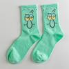Calcetines de Bob Esponja calcetines de tubo viento Harajuku calcetines de tubo tendencia de moda algodón viento universitario marea marca calcetines mayoreo