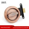 Fechadura de porta invisível de aço inoxidável 304 anel de puxar redondo de um lado fechadura de porta de correr porta de correr gancho de bloqueio oculto embutido para hotel