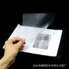 Clip de barra de tiro transparente A3/A4 Clip de barra Carpeta de datos Clip breve Carpeta de barra de tiro transparente engrosada