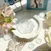 Bloque de Sello Transparente Acrílico DIY Multiespecificación con Impresión de Líneas de Cuadrícula Herramienta de Estampado para Scrapbooking y Tarjetas