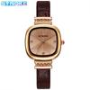Reloj de Mujer Synoke Lujo Accesible Retro Literario Elegante Estudiante Examen Cuadrado Correa de Cuarzo Correa de Diamantes