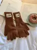 Nuevos calentadores de muñeca rojos de Navidad extendidos, guantes de punto para mujer, adecuados para ciclismo al aire libre, con dos dedos expuestos para uso en pantalla táctil, cálidos y con dedos separados