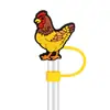 Venta directa del fabricante: Tapas Decorativas Personalizadas para Popotes para Gallos, Gallinas y Pollitos Mascotas, Tapas Desmontables de Goma Suave Universales de 10 mm para Popotes