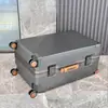 Maleta de viaje con marco de aluminio exportada, femenina, 20 contraseñas, para abordar, silenciosa, ruedas universales, manija extensible ancha, maleta de trolley, masculina, 24 piezas