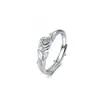Anillo de pareja El Principito y la rosa un par de anillos de plata de ley para hombre y mujer diseño de nicho regalo de cumpleaños conmemorativo