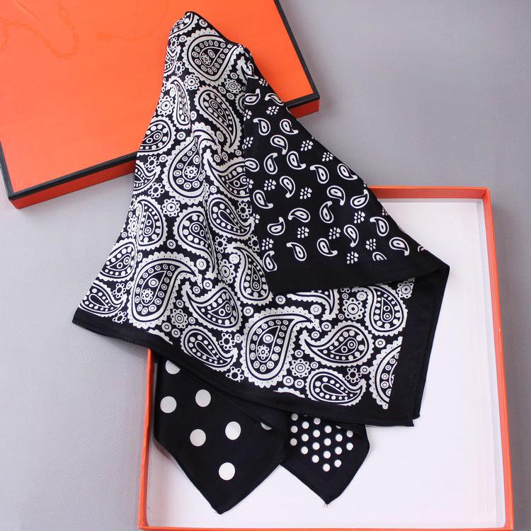 腰果波点拼色黑色1