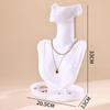 Collar Almacenamiento Exhibidor Estante Modelo de Figura Doméstico Accesorios Exhibición de Cuello Aretes Joyería Puesto de Mercado Nocturno Joyero