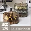 Caja de Dulces de Lujo Personalizada Accesible Plato de Frutas Secas Caja de Almacenamiento de Snacks de Frutos Secos para el Hogar Sala de Estar Caja Creativa de Dulces para Bodas