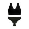 Ropa interior transpirable para mujer de gran tamaño, push-up, sin aros, de tiro bajo, con forma de T, chaleco deportivo para fitness, cobertura de espalda bonita