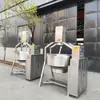 Wok Planetario Semi-Automático a Gas con Calefacción Eléctrica para Base de Hot Pot de Res y Chile, Wok Salteado Manual, Maoxin