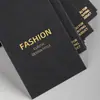 Etiquetas colgantes para tienda de ropa Cartulina negra Etiquetas para ropa de hombre y mujer Tarjetas de etiquetas de ropa Diseño gratuito Tarjetas colgantes Personalizado