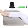 Almofada Trapezoidal Inflável para Pernas Mais Vendida, Almofada de Pernas Portátil de PVC Aveludado, Almofada de Sofá para Elevação dos Joelhos, Almofada Inflável em Estoque
