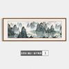 Nueva pintura de paisaje chino para sala de estar, pintura colgante con respaldo de montaña, pintura tradicional china para oficina, salón de té, sofá, fondo, pintura decorativa de madera maciza
