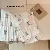 Pijama Feminino de Verão com Alças, Estilo Puro Desejo, Gatinho Kt, Sem Mangas, Sexy, Novo Modelo 2026, com Bojo, Conjunto Fofo para Relaxar