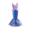 Comércio Exterior Transfronteiriço Moda Infantil Vestido Princesa Sem Mangas Moderno Cauda de Peixe Saia Longa Meninas Sereia Pequenas Mangas Voadoras Vestido de Lantejoulas