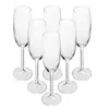 Conjunto de 6 Taças de Champanhe Veronica Bohemia Cristal 220ml - Wolff