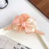 Nuevo Pasador de Pelo con Lazo Tridimensional, Pinza de Tiburón Grande de Acetato Estilo Coreano, Accesorio para el Cabello para Mujeres