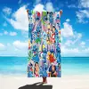 Comercio exterior nuevos productos una generación de dibujos animados estilo stillson toalla de microfibra toalla de baño impresa toalla de playa absorbente