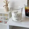 Copo de vidro moderno e estiloso, popular online, copo de café da manhã doméstico, transparente, pode ser impresso com logotipo, copo de presente