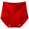 Calzones de Algodón para Bebé Clase A Estilo Nacional Bordado Su de Cintura Alta para Mujer Algodón Puro con Entrepierna Extendida 10A Antibacterianos Control de Abdomen Levanta Glúteos Tallas Grandes