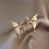 Aguja de plata 925, diseño de nicho, aretes de puesto de mercado nocturno, fuente mayorista, aretes de moda estilo coreano, aretes populares