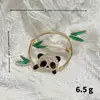 Vintage Guofeng Panda Bamboo Broche Raffine Terno Feminino Suéter Nicho de Alta Qualidade Pin Roupas Corsage Acessórios