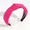 Diadema Dulce Cruzada para Mujer, Diadema Ancha Estilo Coreano, Diseño de Corona Alta para Hacer que la Cara Parezca Más Pequeña, Adecuada para Lavarse la Cara, Elegante Accesorio para el Cabello