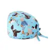 Gorro de enfermera para quirófano transfronterizo, gorro quirúrgico absorbente de sudor, gorro de cúpula para odontología y belleza con cola, turbante para la cabeza de hospital