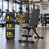 Banco de Mancuernas para el Hogar para Press de Banca, Abdominales de Fitness, Equipo Auxiliar Ajustable, Banco de Entrenamiento Multifuncional Comercial