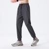 Calças de Seda de Gelo Masculinas Verão Cintura Elástica Soltas Caimento Fluido Respiráveis Secagem Rápida Esportivas Casuais Calças Outdoor Plus Size para Homens