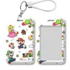 Porta-Cartões Temático de Aventura do Mario, Capa Protetora para Cartão de Ônibus, Cartão de Estudante do Campus, Porta-Cartão de Refeição, Crachá de Identificação do Trabalho, Cartão de Acesso com Cordão