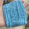 2 * 3mm Olho de Tigre pedra ágata redondo espaçador contas soltas azul padrão ágata DIY acessórios de jóias frisado lote de produtos semi-acabados