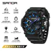Sanda Transmissão Ao Vivo Mais Vendido Relógio Digital Masculino à Prova d'Água Juventude Multifuncional Cool Moda Esportes Outdoor