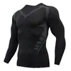 Ropa de fitness con forro polar para hombre, que incluye ropa para entrenamiento de baloncesto, carreras matutinas, prendas de compresión de secado rápido y conjuntos de alta elasticidad para correr y entrenar en el gimnasio.