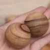 Pelota de Fitness de Madera Maciza Multimaterial, Pelota de Masaje, Pelota de Mano, Pelota para Driblar con la Mano, Pelota para Girar con la Mano para Alivio del Estrés