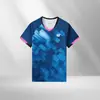 Ropa Nueva de Bádminton para Hombres y Mujeres de Manga Corta para Competición, Tops Transpirables, Ropa para Clase de Entrenamiento de Estudiantes y Niños, Deportiva 80011