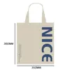 Bolso de lona en blanco logo personalizado publicidad de empresa bolsa de lona de compras wenchuang bolsa de algodón personalizada