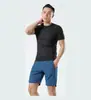 Camiseta de compresión atlética, manga corta deportiva elástica, alta elasticidad, secado rápido, transpirable, absorbe el sudor, no restrictiva, capa base 3D amigable con la piel