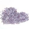 Venta al por mayor Morado Pequeño Redondo Moissanita Piedra Desnuda Piedra de Silicio de Carbono Sintético 1.0-2.9mm Moissanita Colorida Se Puede Cerar